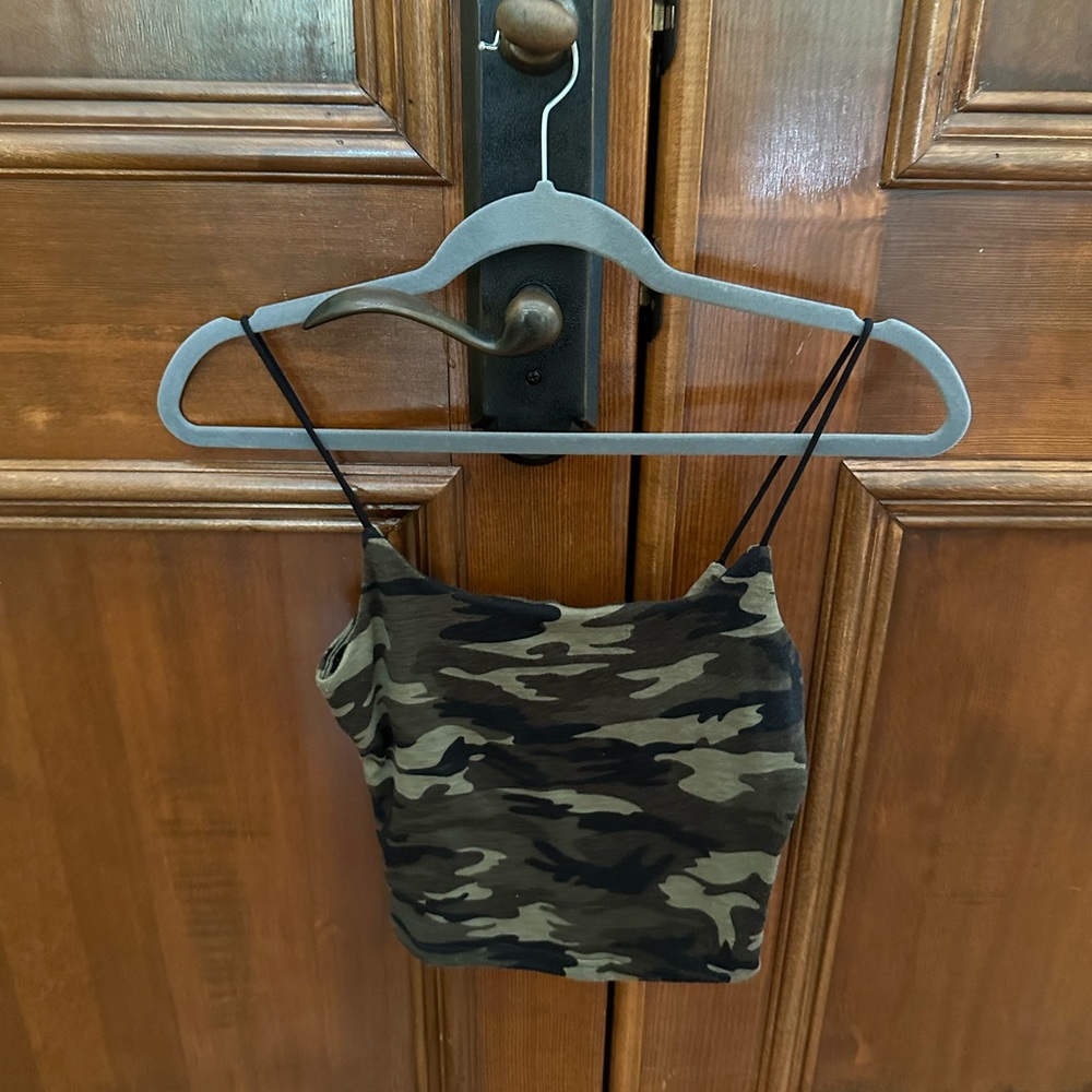 Camo Print Women's Top